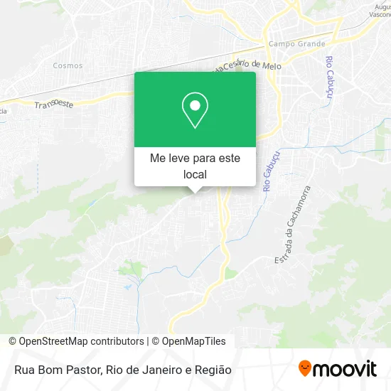 Rua Bom Pastor mapa