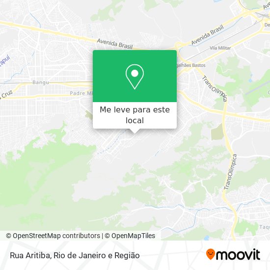 Rua Aritiba mapa