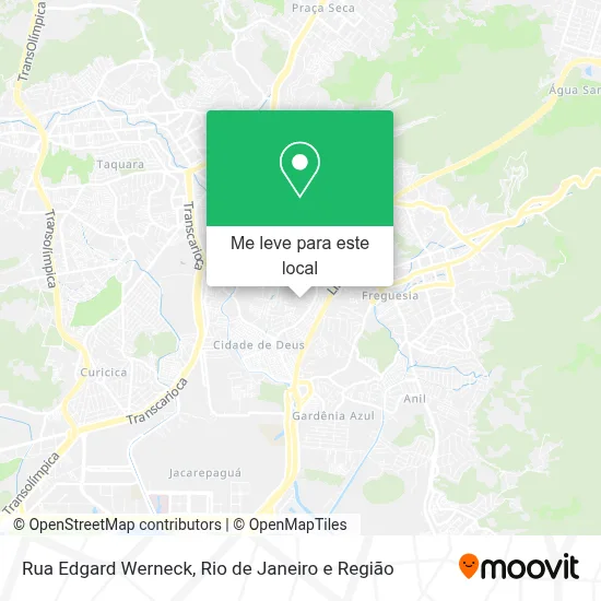 Rua Edgard Werneck mapa