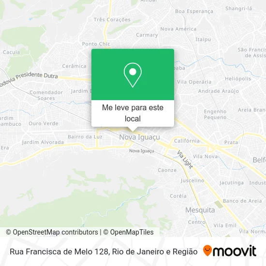 Rua Francisca de Melo 128 mapa