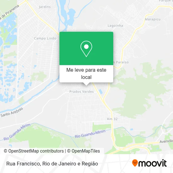 Rua Francisco mapa