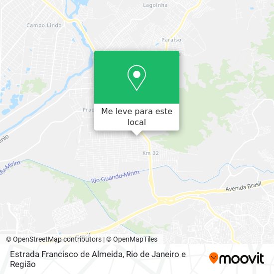 Estrada Francisco de Almeida mapa