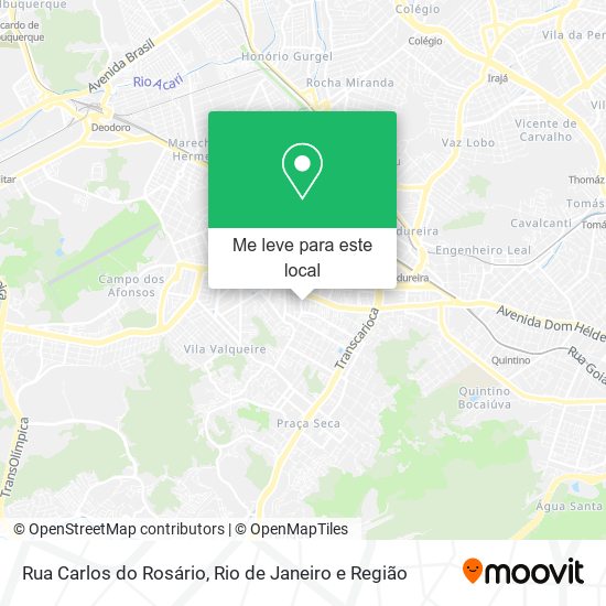 Rua Carlos do Rosário mapa