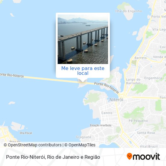 Ponte Rio-Niterói mapa