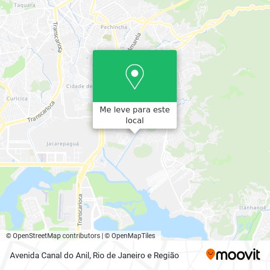 Avenida Canal do Anil mapa
