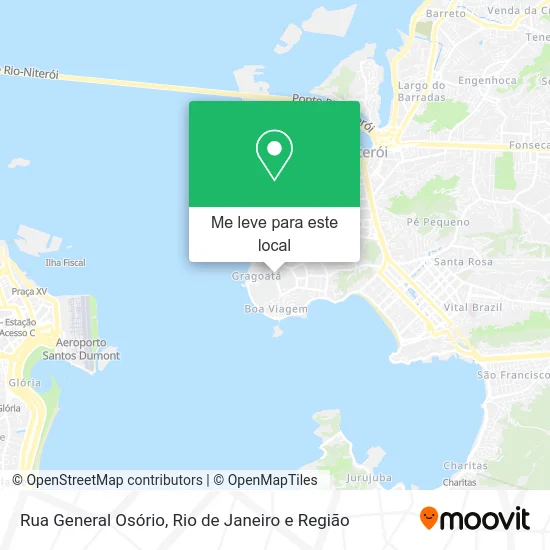 Rua General Osório mapa