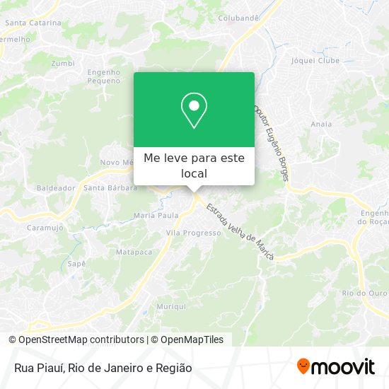 Rua Piauí mapa