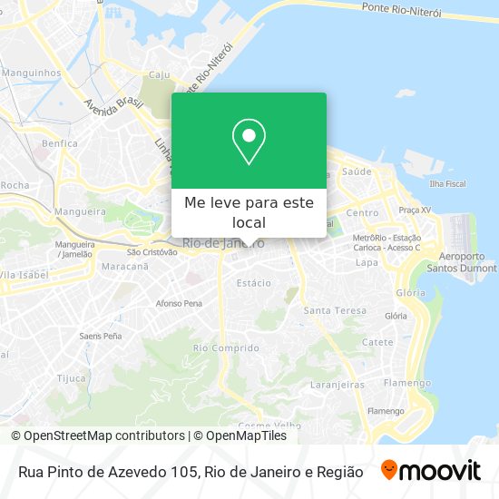 Rua Pinto de Azevedo 105 mapa