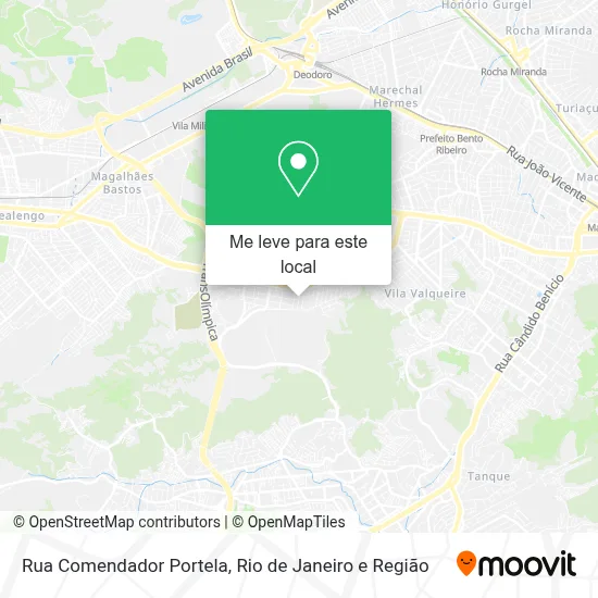 Rua Comendador Portela mapa