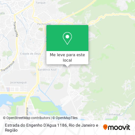 Estrada do Engenho D'Agua 1186 mapa