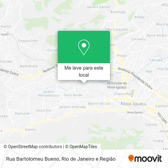 Rua Bartolomeu Bueno mapa