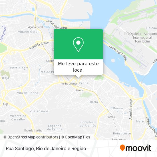 Rua Santiago mapa