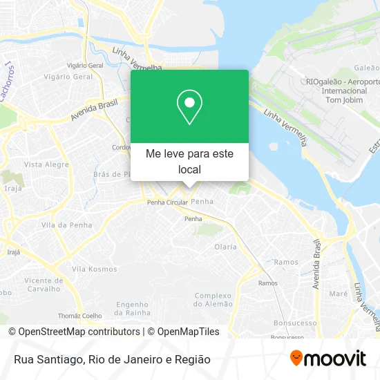 Rua Santiago mapa