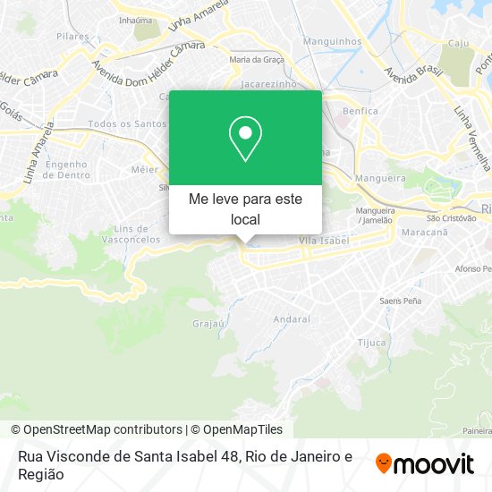 Rua Visconde de Santa Isabel 48 mapa