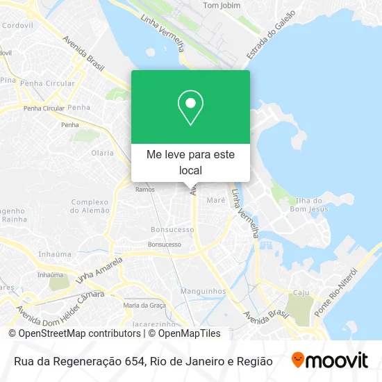 Rua da Regeneração 654 mapa