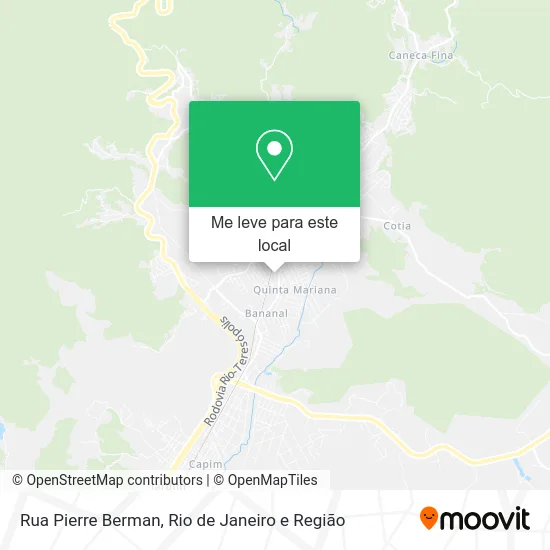 Rua Pierre Berman mapa
