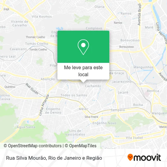 Rua Silva Mourão mapa