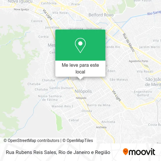 Rua Rubens Reis Sales mapa