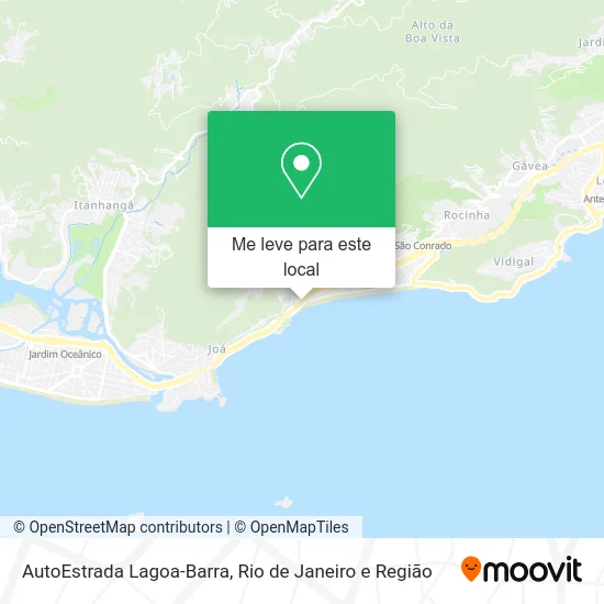 AutoEstrada Lagoa-Barra mapa
