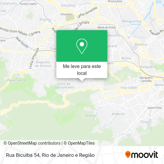 Rua Bicuíba 54 mapa
