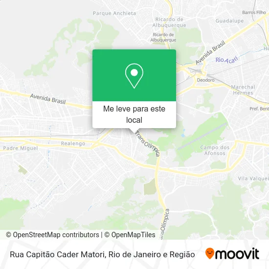 Rua Capitão Cader Matori mapa