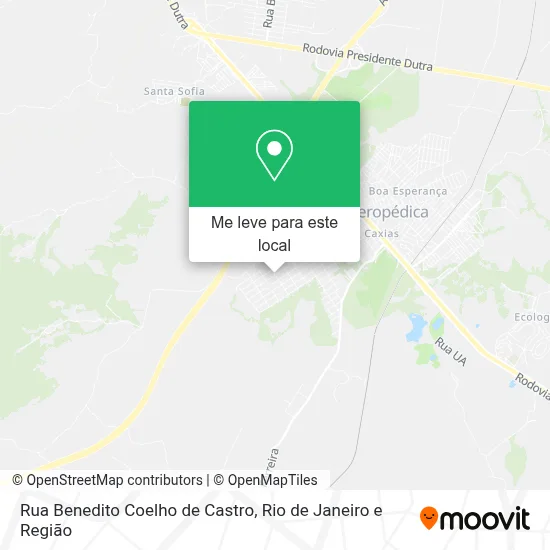 Rua Benedito Coelho de Castro mapa