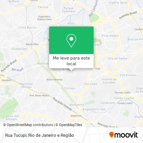 Rua Tucupi mapa