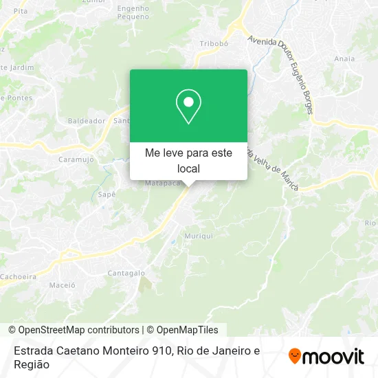 Estrada Caetano Monteiro 910 mapa