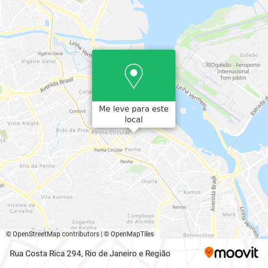 Rua Costa Rica 294 mapa