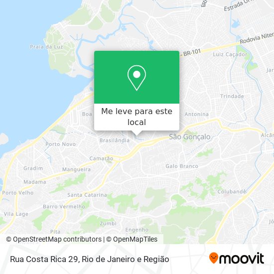 Rua Costa Rica 29 mapa