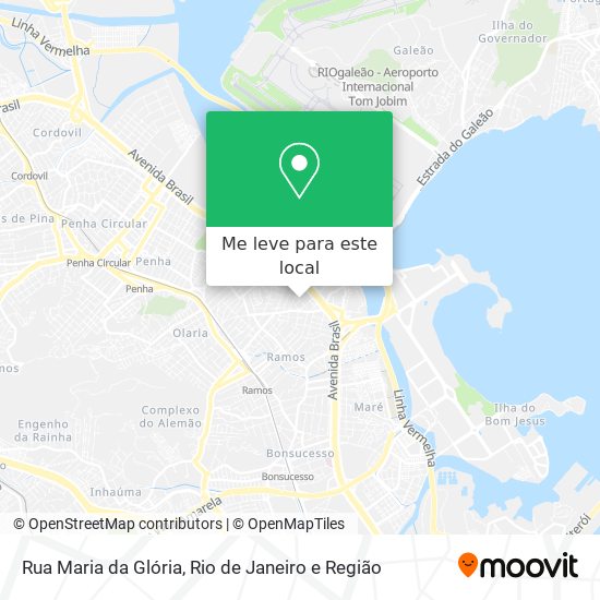 Rua Maria da Glória mapa