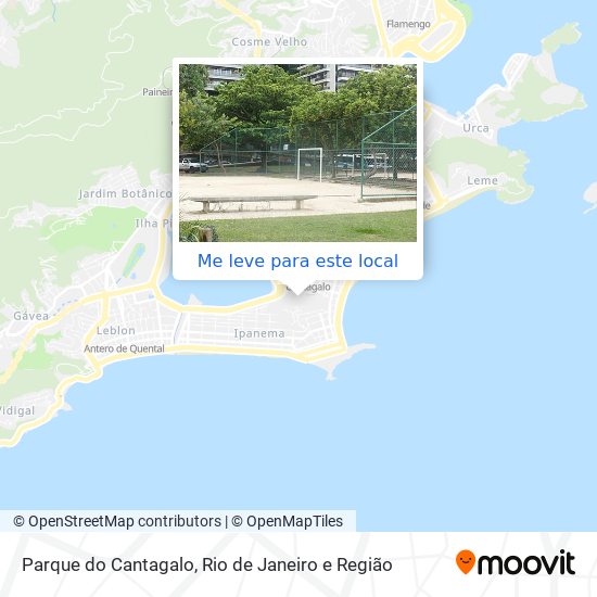 Parque do Cantagalo mapa