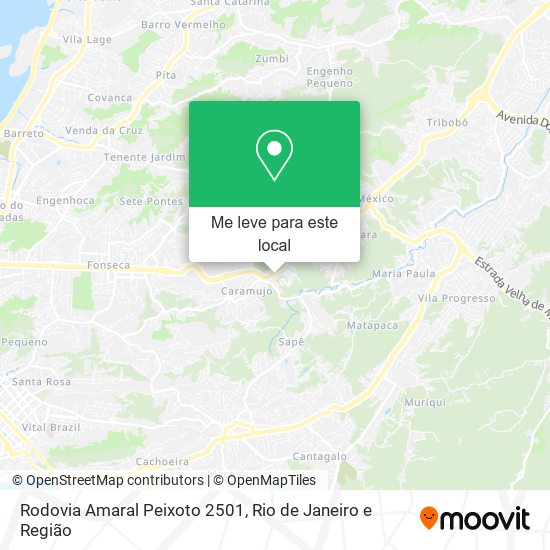 Rodovia Amaral Peixoto 2501 mapa