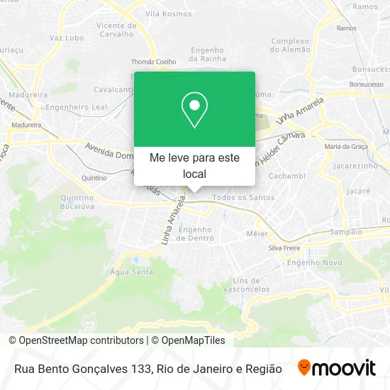 Rua Bento Gonçalves 133 mapa