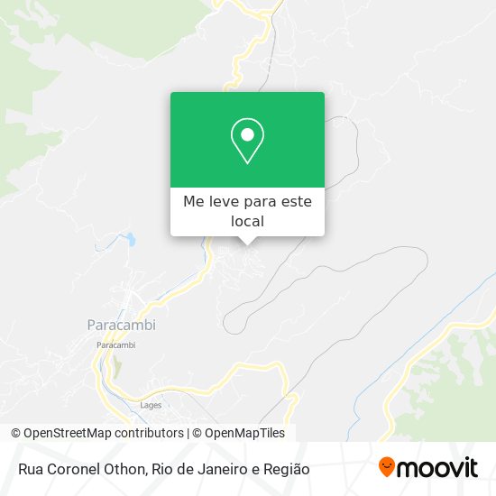 Rua Coronel Othon mapa