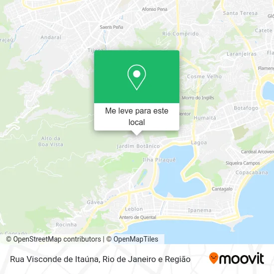 Rua Visconde de Itaúna mapa