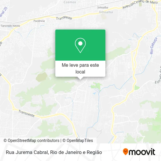 Rua Jurema Cabral mapa