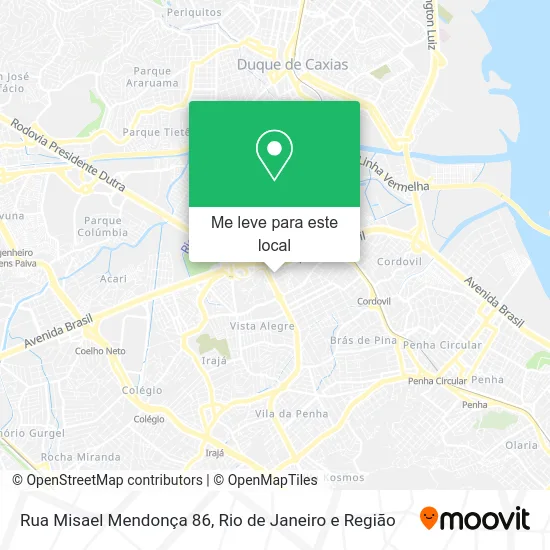 Rua Misael Mendonça 86 mapa