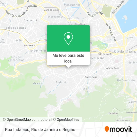 Rua Indaiacu mapa