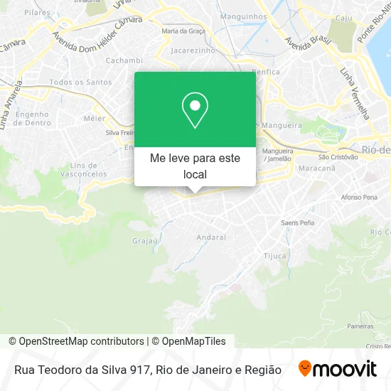 Rua Teodoro da Silva 917 mapa