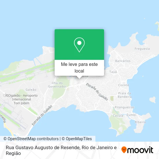 Rua Gustavo Augusto de Resende mapa