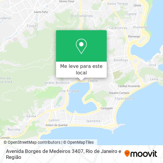 Avenida Borges de Medeiros 3407 mapa