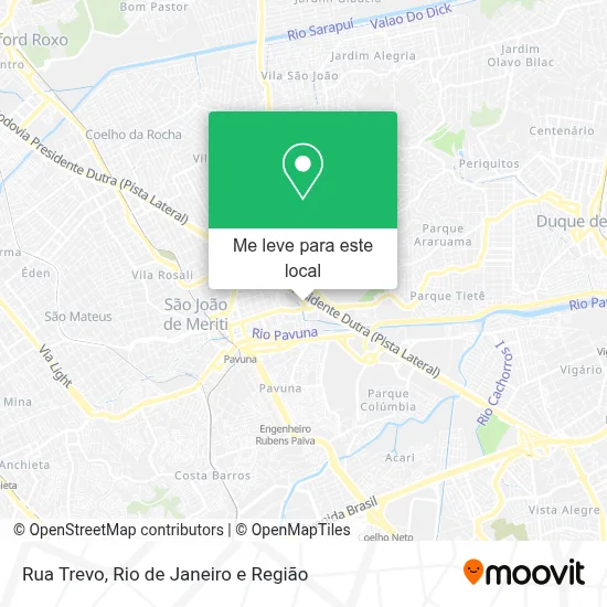 Rua Trevo mapa