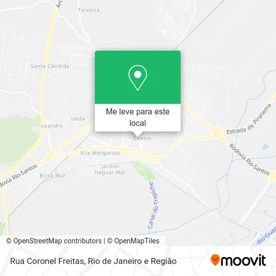 Rua Coronel Freitas mapa