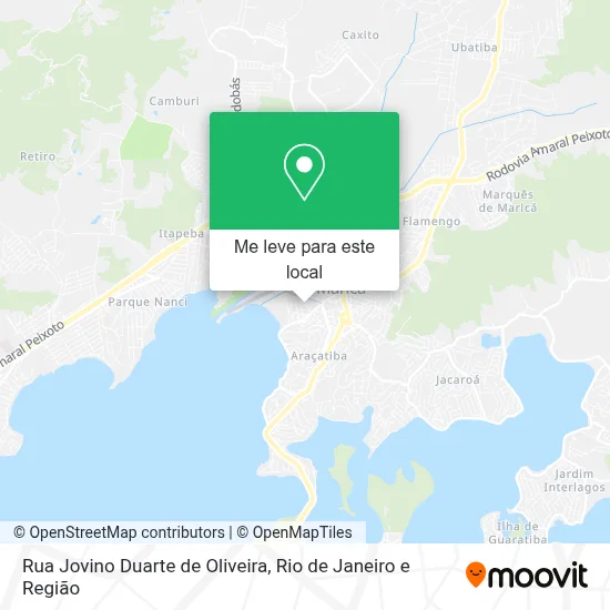 Rua Jovino Duarte de Oliveira mapa