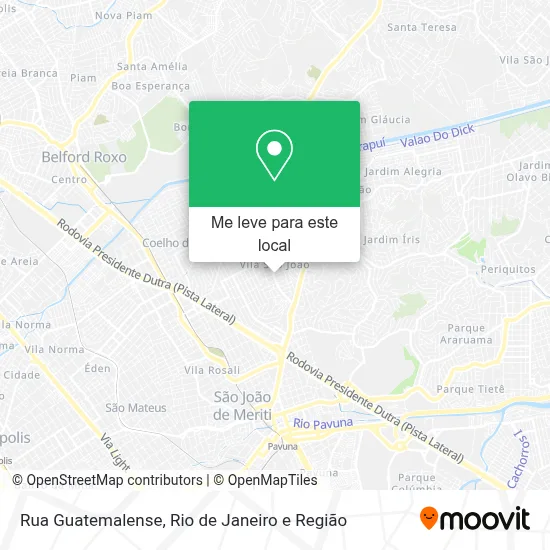 Rua Guatemalense mapa