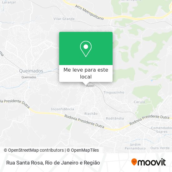 Rua Santa Rosa mapa