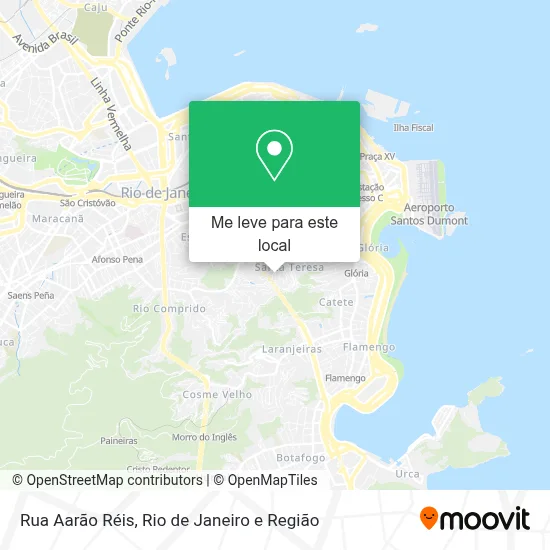 Rua Aarão Réis mapa