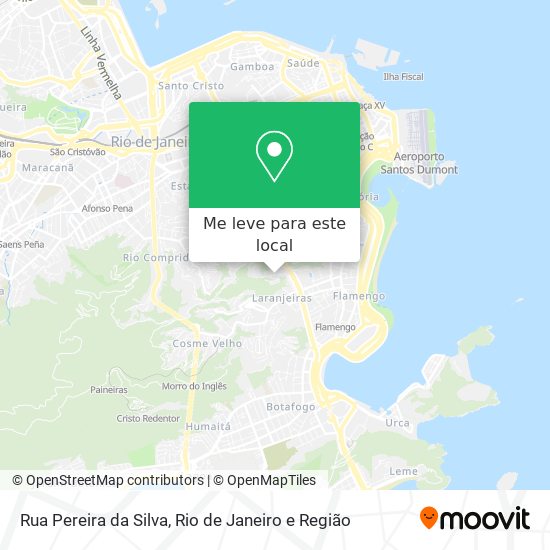 Rua Pereira da Silva mapa