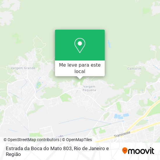 Estrada da Boca do Mato 803 mapa